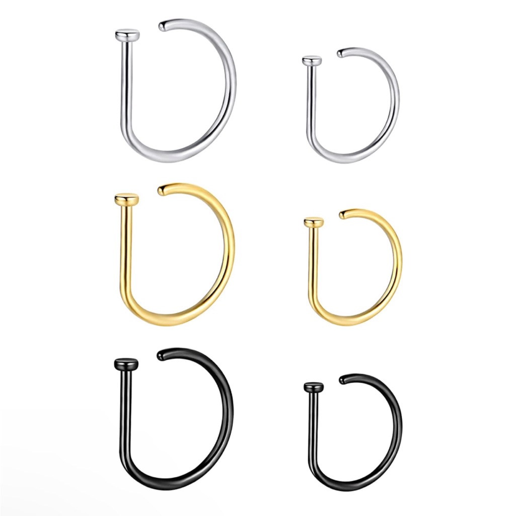 Brand New Titanium Nose Rings